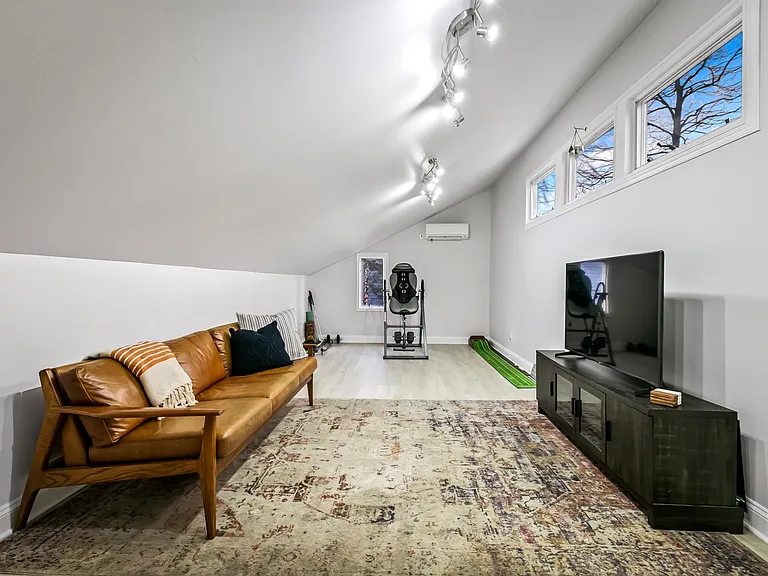 4th bedroom is currently used as TV space.