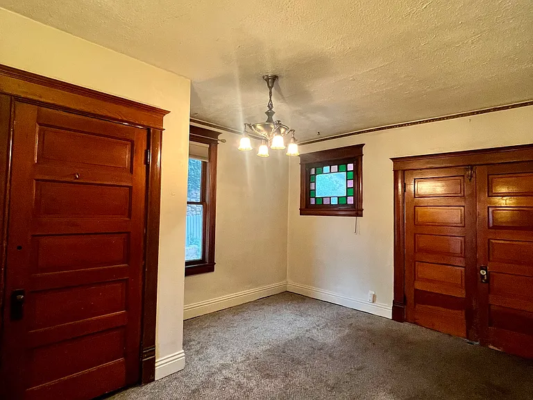 Bedroom french doors shut