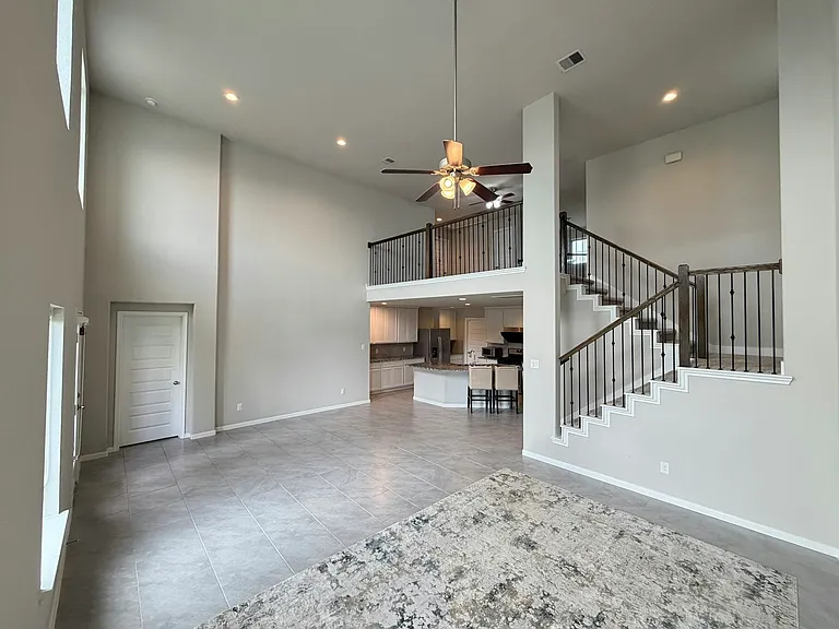 Spacious open concept layout