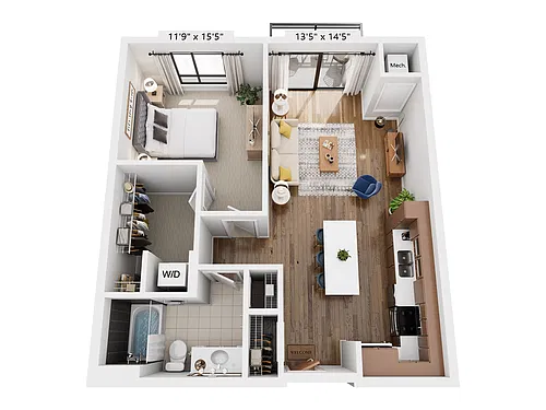 Floor plan Halsted