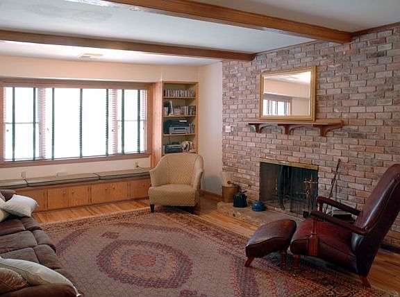 Den with Hardwoods