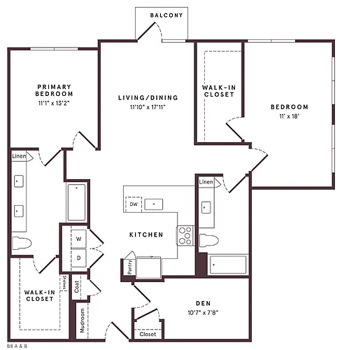 Floor plan B13 Den