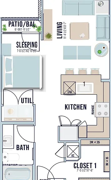 Studio | 567 sq ft Studio | 567 sq ft