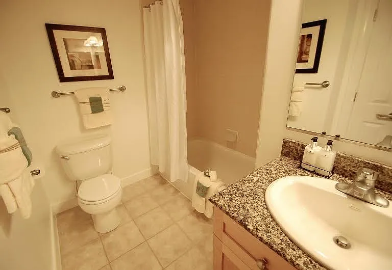 Full Bathroom with Vanity and Shower/Tub Combination