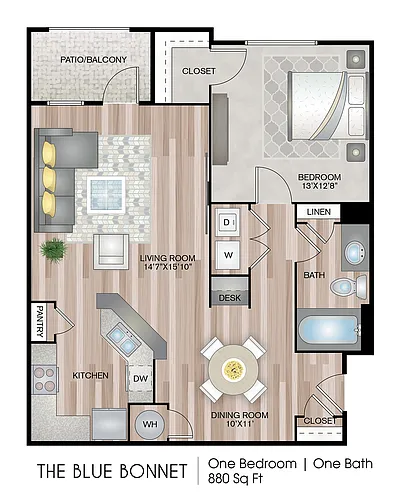 Floor plan The Blue Bonnet - Premium Upgrade