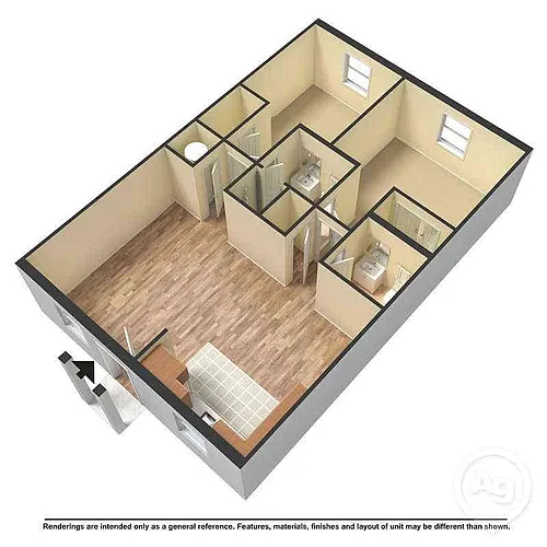 Floor plan 2 Bedroom