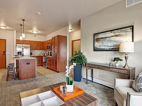 Open floorplan with modern amenities