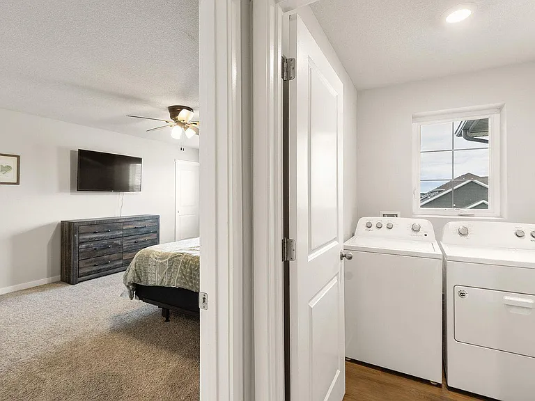 Primary Suite and Laundry room