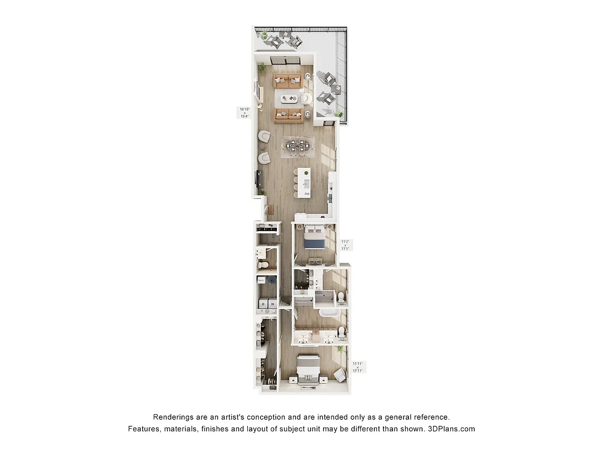 Floor plan Vinsetta - Penthouse 2