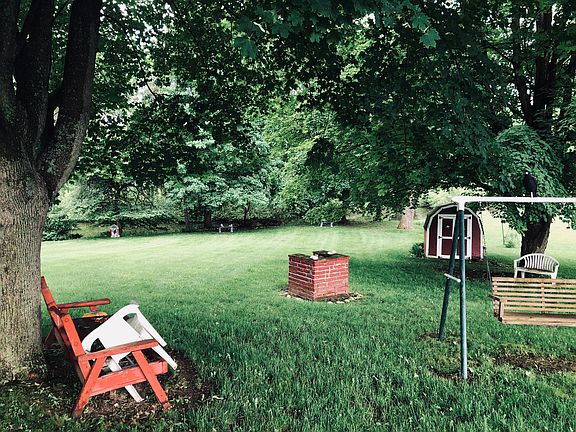 Park-like backyard