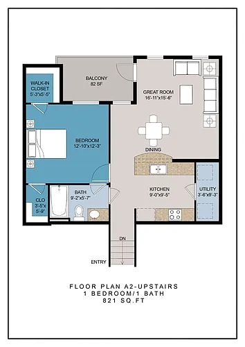 Floor plan A2 w/ Garage