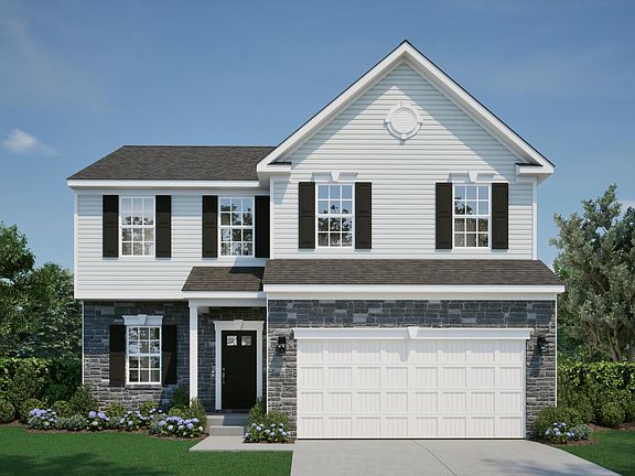 Elevation A Opt Stone with Opt Partial Front Porch