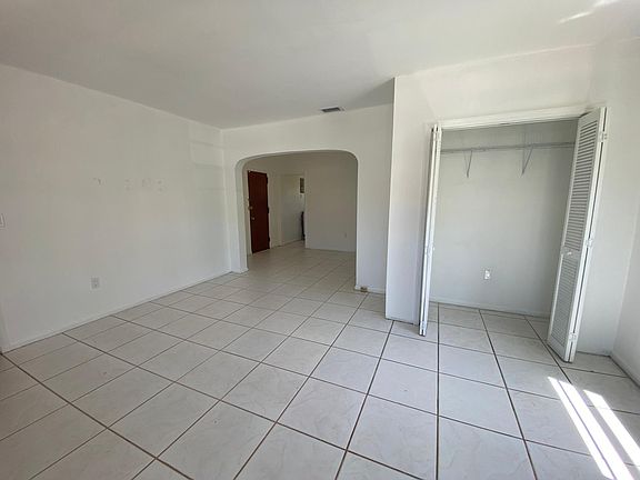 Living Room with Linen Closet