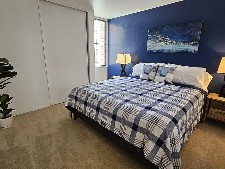 Primary Bedroom - Giant streaming TV, DVR, Remote Controls