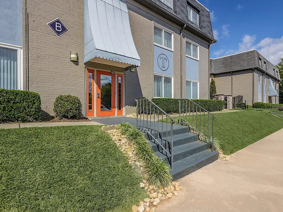 Step into modern comfort with this appealing apartment entrance.