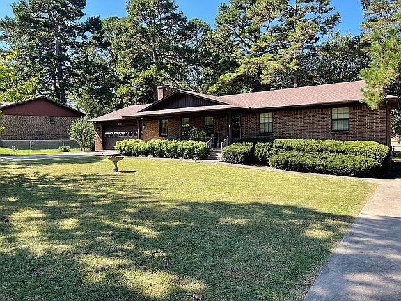 Beautifully landscaped lawn