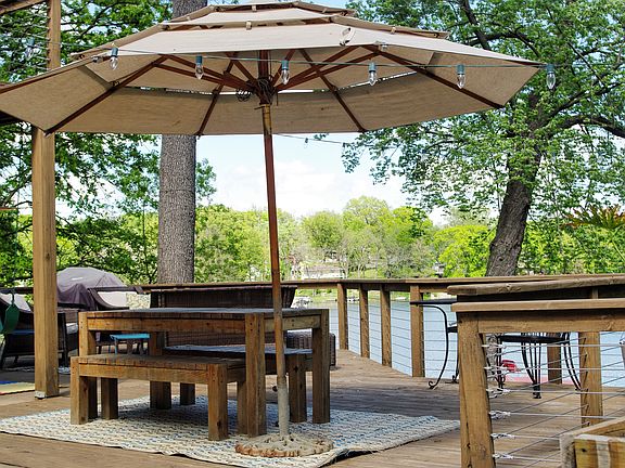 Back deck and patio