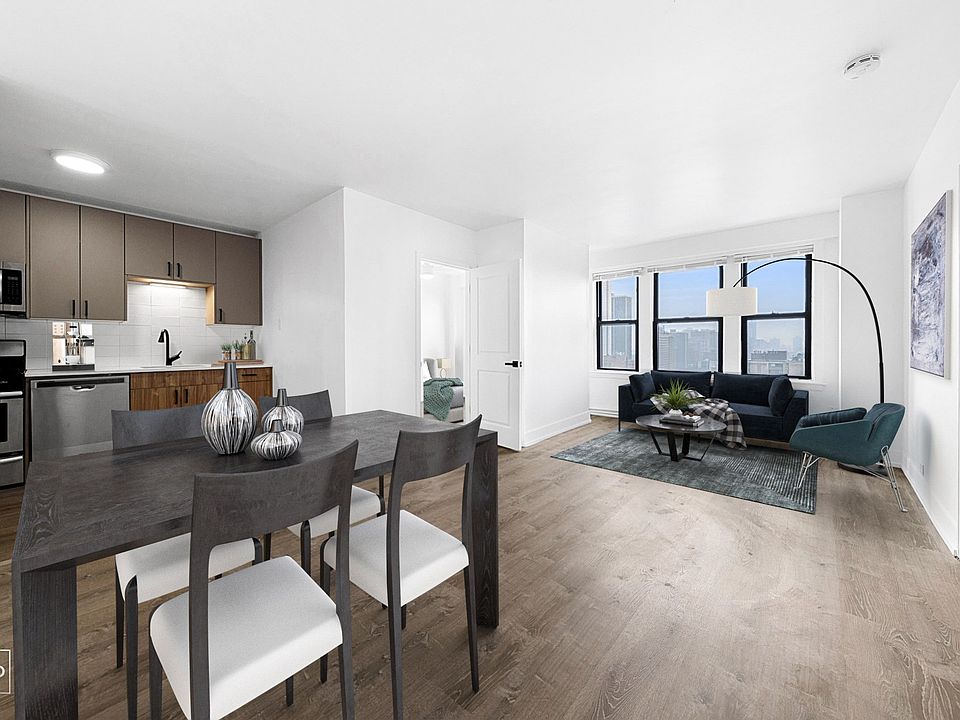 Virtually Staged - Renovated - Living & Dining Area