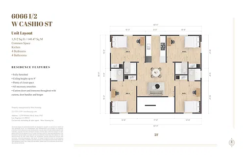Floor plan Private Ensuite Room at 6066 Co-Living Home