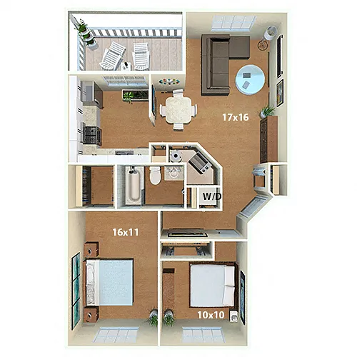 Floor plan Vadalia