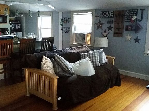 One view of kitchen/living room area