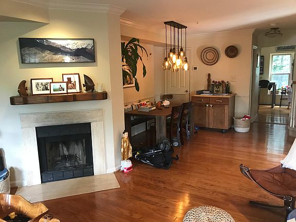 family room and dining room