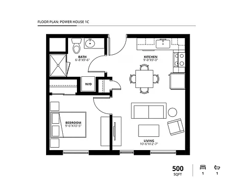Floor plan Power House 1C