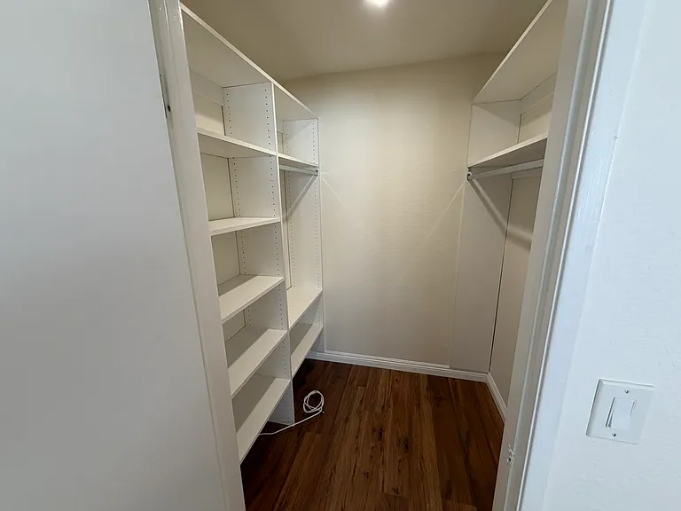 Master walk-in closet
