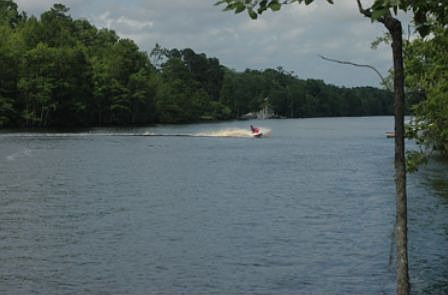 view from deck on end of dock