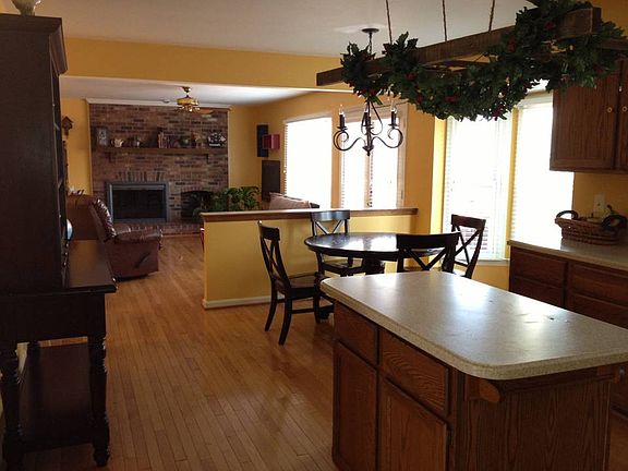 Kitchen, nook & family room
