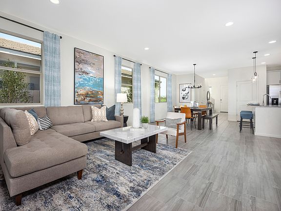 Gather with friends and family in the open concept great room.