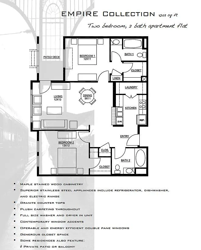 Floor plan Empire Collection