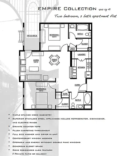 Floor plan Empire Collection
