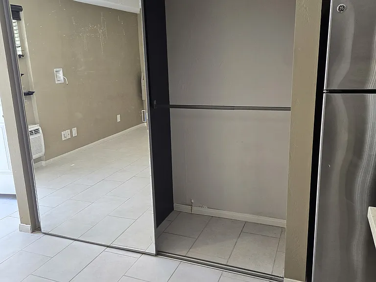 Inside View of one half of the Closet Space
