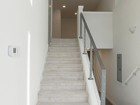 Stairs and upstairs is now all hardwood floors