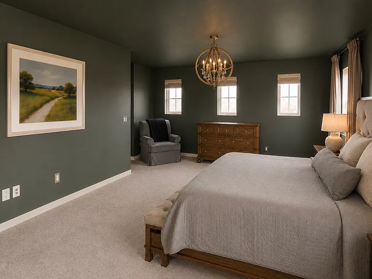We can add a dedicated workspace in this room and a television if it's needed. Also, there is space for a king-size floor mattress, which can be added for flexible family living.