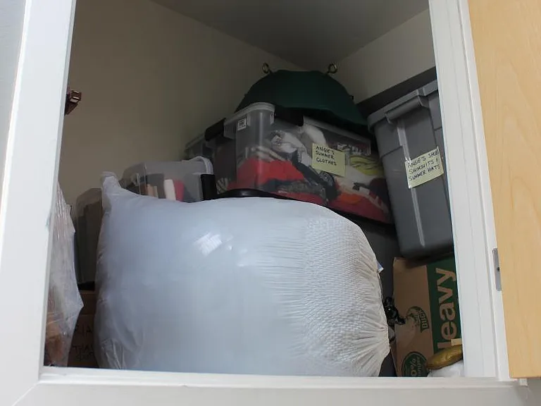 In-unit storage "attic" of Bedroom Bathroom, tons of rooms!