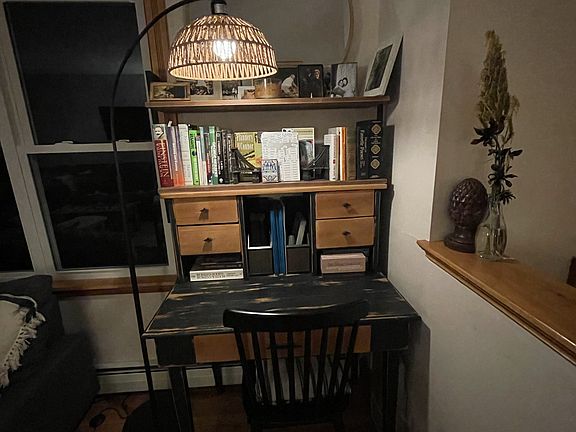 Custom woodwork and cozy spaces