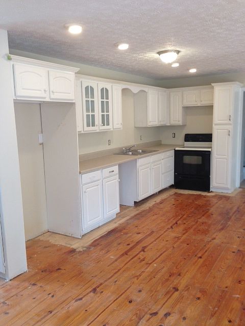 Floors being refinished