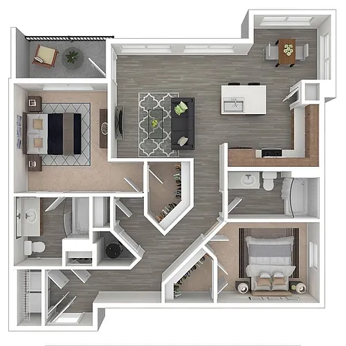 Floor plan 2X2-C