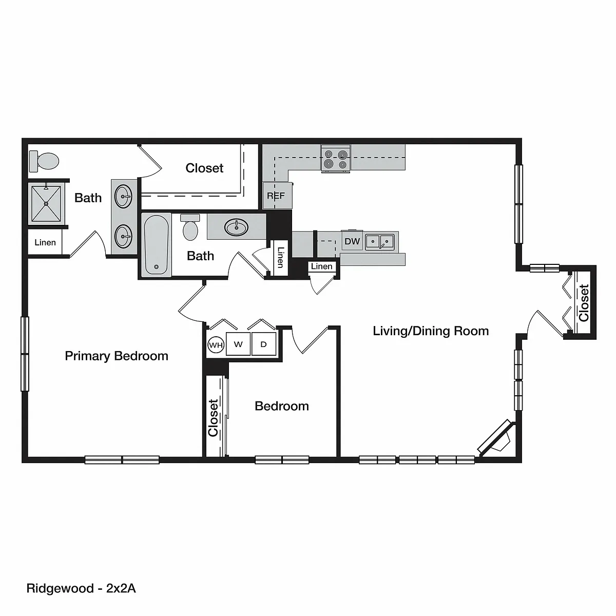 Floor plan 2X2A