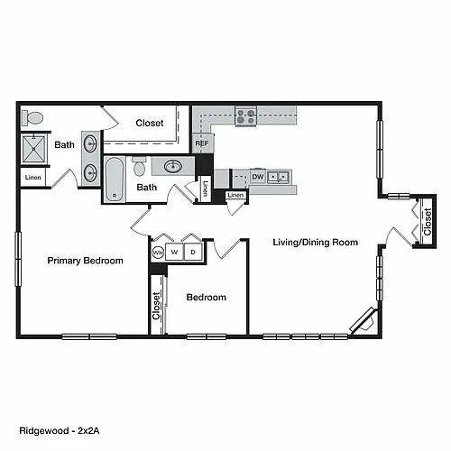 Floor plan 2X2A