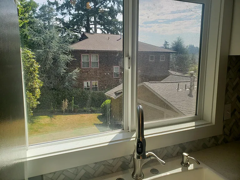View from kitchen