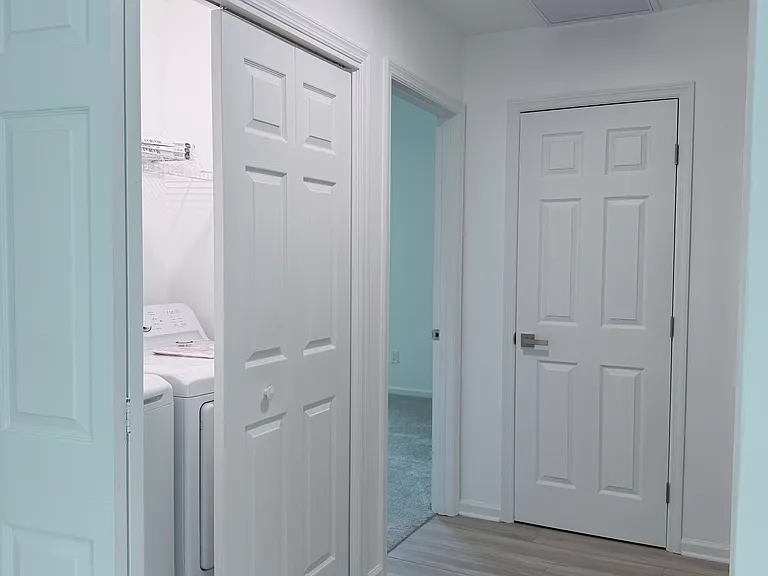 Hallway with Laundry Closet