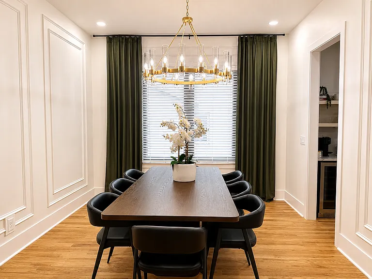 The Five Point Loft game room is ready for the challenge! This entertaining space boasts a large smart tv, plenty of games, shuffleboard, plush bean bags and seating, and playful lounge energy upstairs.