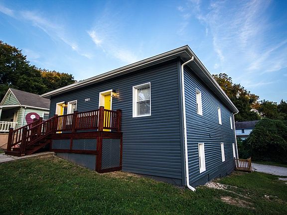 Exterior Newly Painted and Stained Front Deck
