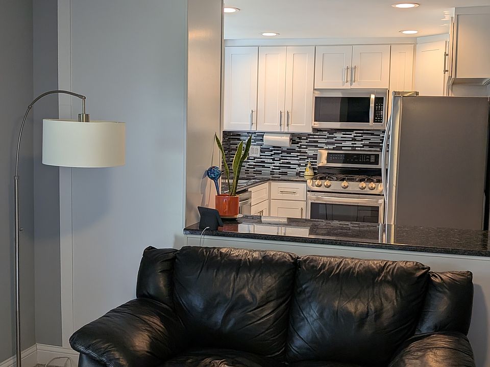 kitchen view from the living room area