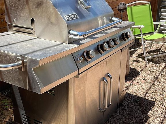 Grill available for use