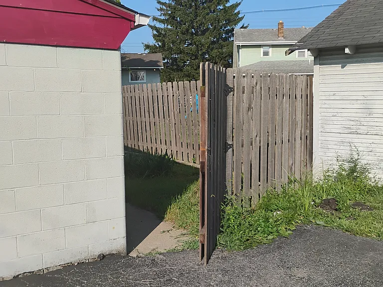 back door entry/exit out of and into the backyard