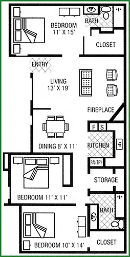 Floor plan Magnolia W/D